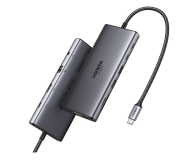 UGREEN Hub USB-C CM639 HDMI VGA 2xUSB-C 2x USB SD/TF RJ45 AUX PD 4K - 1488848 - zdjęcie 3